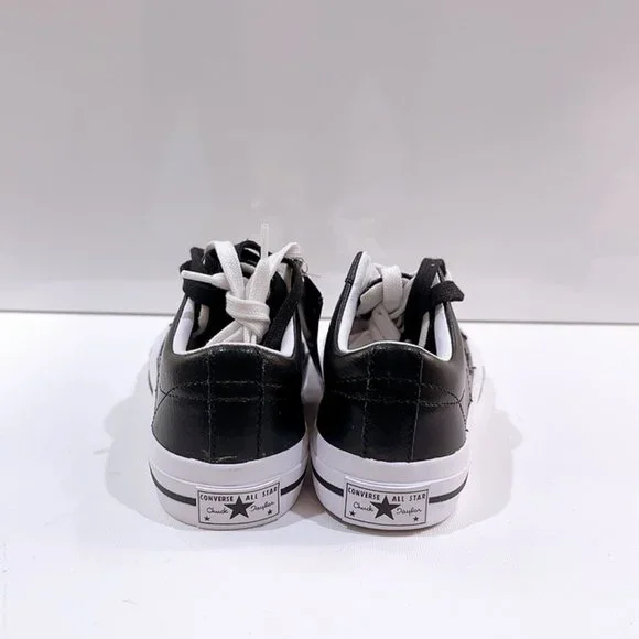 Converse All ⭐️ Star Black Leather : Size : 4.5 - Picture 2 of 8